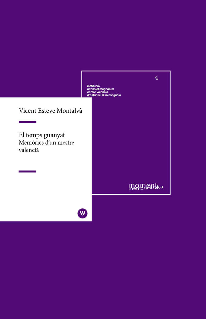 El temps guanyat, de Esteve Montalvà | portada del libro