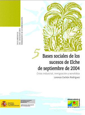 Bases sociales de los sucesos de Elche de septiembre de 2004. Crisis industrial, inmigración y xenof, de Cachón Rodríguez, Lo