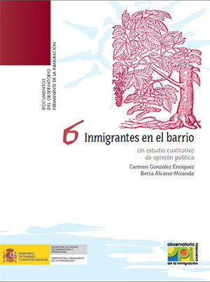 Inmigrantes en el barrio. Un estudio cualitativo de opinión pública, de González Enríquez, Carmen | portada del libro