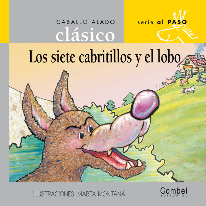 Los siete cabritillos y el lobo, de Grimm, Wilhelm i Jacob | portada del libro