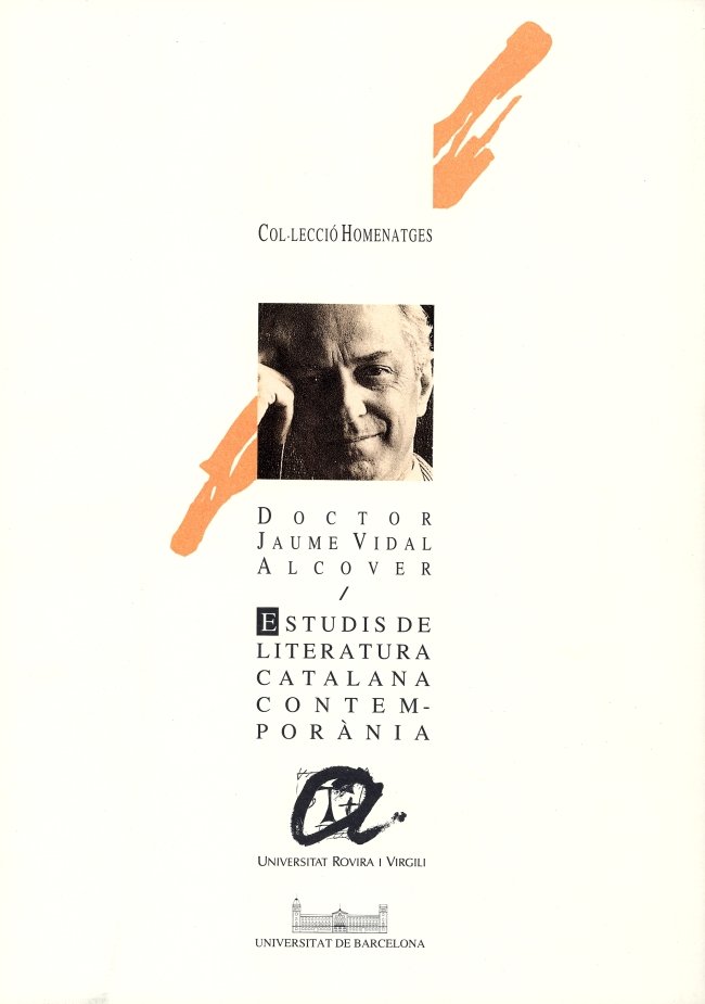 Estudis de literatura catalana contemporània. Homenatge al profesor Jaume Vidal Alcover, de Sunyer | portada del libro