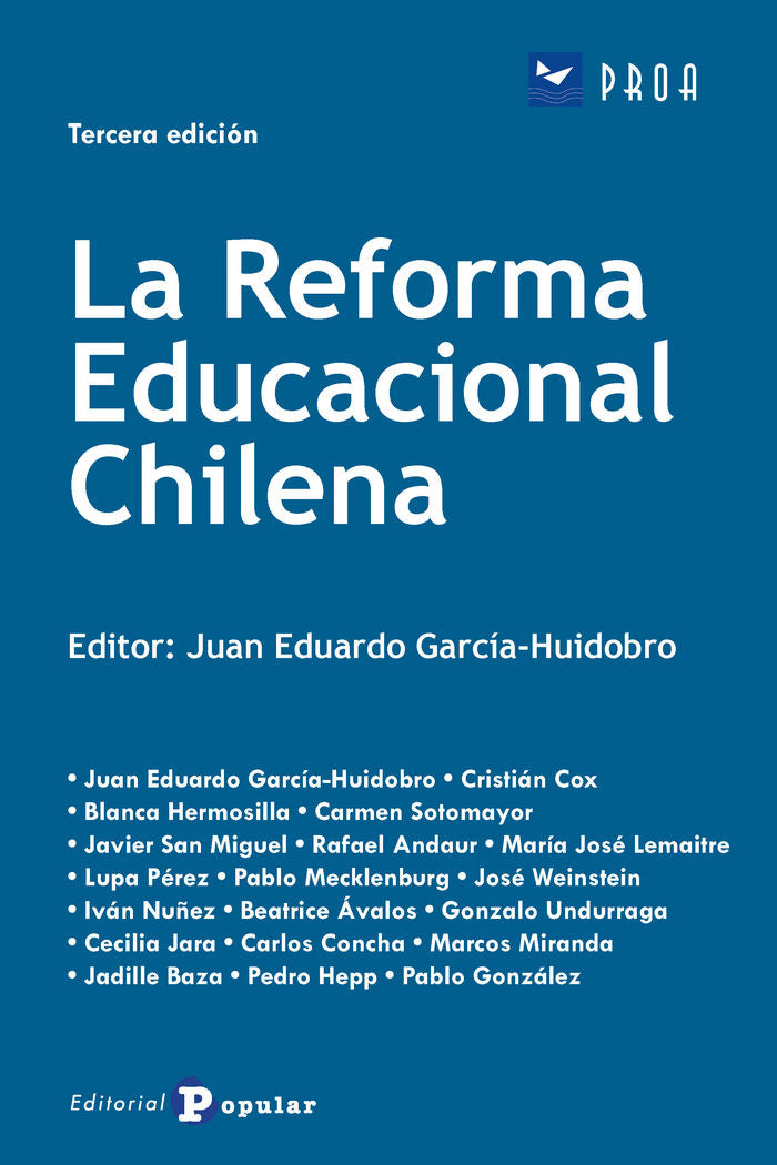 La Reforma Educacional Chilena, de García-Huidobro | portada del libro