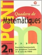 PONT MATEMATIQUES, 2 ESO, de Varios autores | portada del libro
