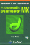 DREAMWEAVER MX ADMINISTRACION SITIOS WEB, de PEREZ | portada del libro