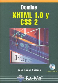 Domine XHTML 1.0 y CSS 2, de Lopez Quijado | portada del libro