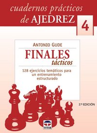 CUADERNOS PRÁCTICOS DE AJEDREZ 4. FINALES TÁCTICOS, de Gude | portada del libro