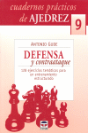 CUADERNOS PRÁCTICOS DE AJEDREZ 9.DEFENSA Y CONTAATAQUE, de Gude | portada del libro
