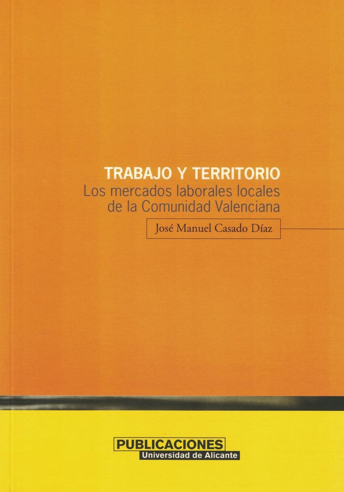 Trabajo y territorio, de Casado Díaz | portada del libro