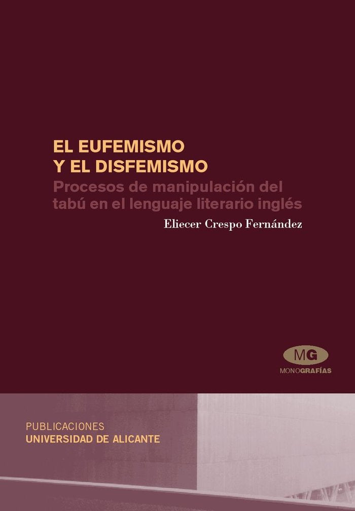 El eufemismo y el disfemismo, de Crespo Fernández | portada del libro