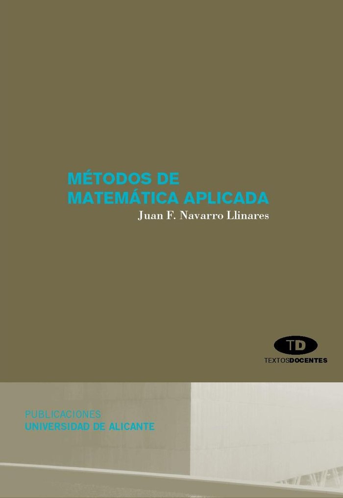 Métodos de matemática aplicada, de Navarro Llinares | portada del libro