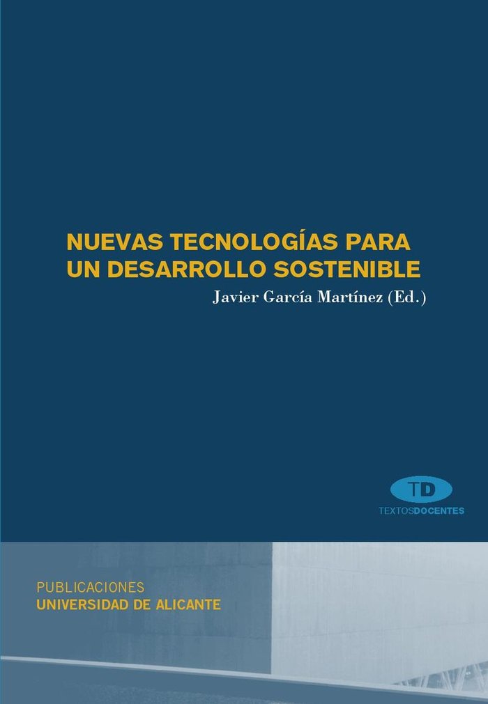 Nuevas tecnologías para un desarrollo sostenible | portada del libro