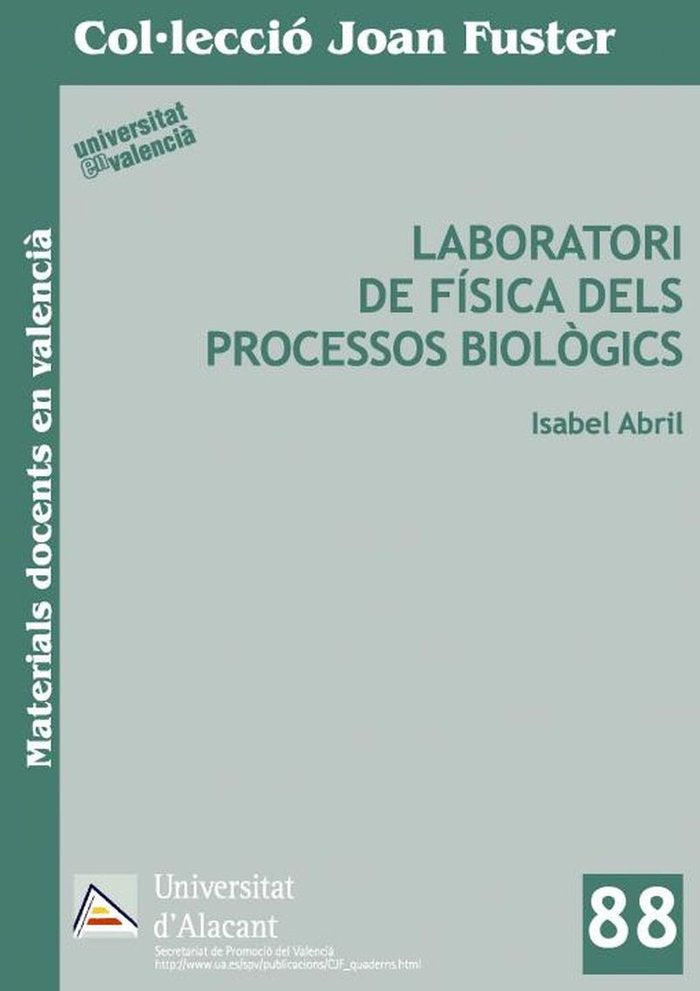 Laboratori de física dels processos biològics, de Abril Sánchez | portada del libro