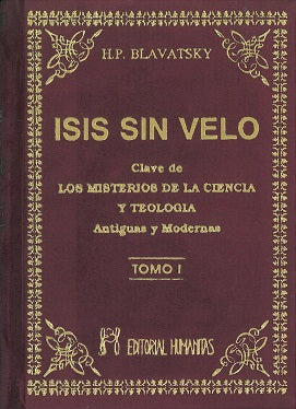 Isis sin velo (Tomo I), de Helena Petrovna | portada del libro