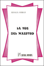 La voz del maestro, de Khalil | portada del libro