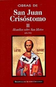 Obras de San Juan Crisóstomo. II: Homilías sobre el Evangelio de San Mateo (46-90), de San Juan Crisóstomo | portada del libr