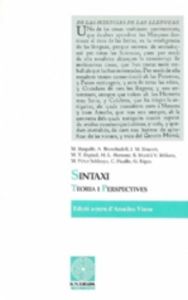 Sintaxi: teoria i perspectives, de Varios autores | portada del libro