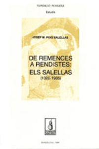 De remences a rendistes: els Salellas (1322-1935), de Puig Salellas, Josep M. | portada del libro