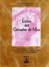 Llibre del Consolat de Mar, de Colon Domènech, Germà | portada del libro