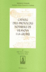 Catàleg de protocols notarials de Vilanova i la Geltrú, de Mestres i Boquera, Rafael | portada del libro