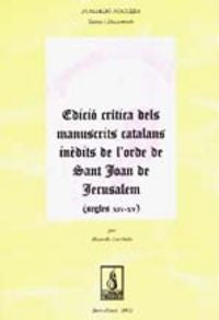 Edició crítica dels manuscrits catalans inèdits de l'orde de Sant Joan de Jerusalem (s. XIV-XV), de Cierbide, Ricardo | porta