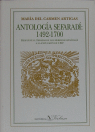 Antología sefaradí, 1492-1700. Respuesta literaria a la expulsión de 1492, de del Carmen Artigas, María | portada del libro