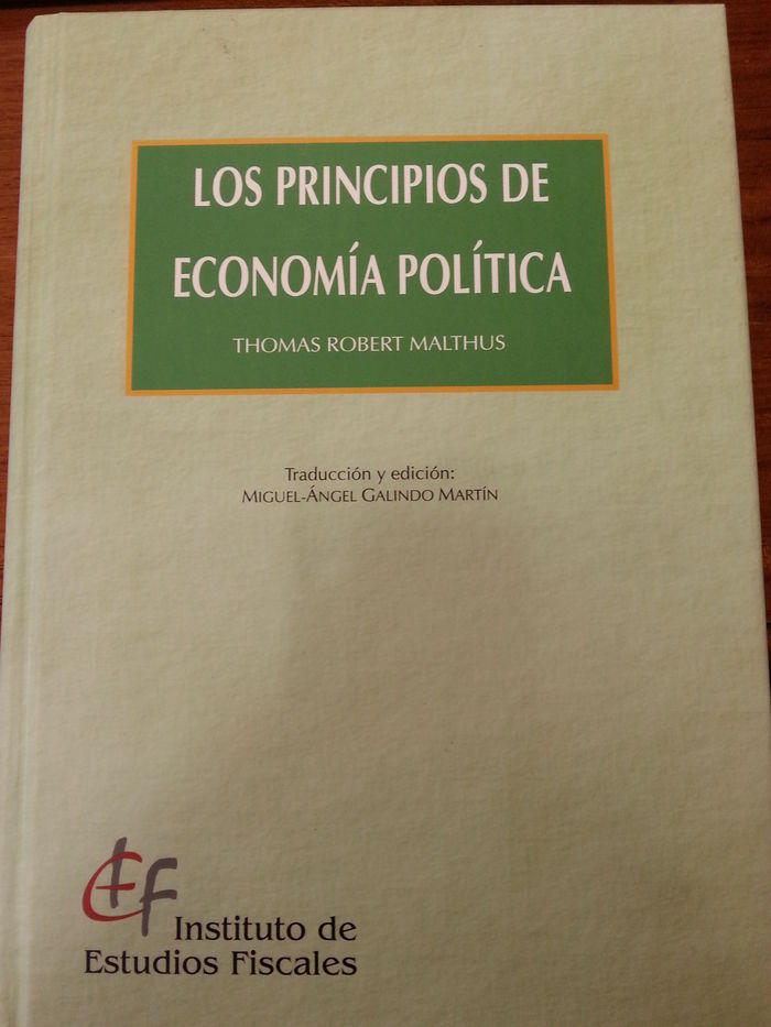 Los principios de Economía Política, de Malthus | portada del libro