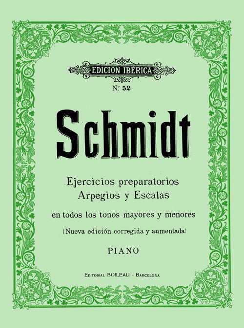Ejercicios preparatorios Arpegios y Escalas, Op.16, de SCHMIDT, ALOYS | portada del libro