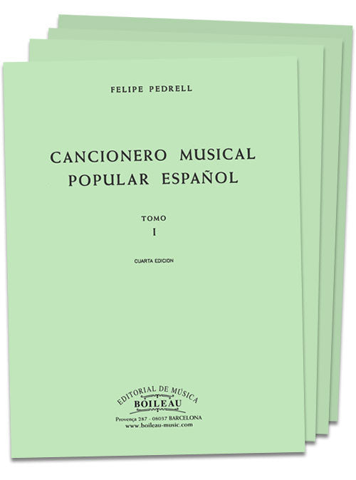 CANCIONERO MUSICAL POPULAR ESPAÑOL, de PEDRELL | portada del libro