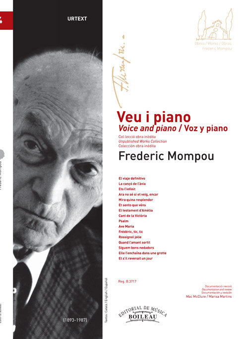 Veu i Piano, de Mompou, Frederic | portada del libro