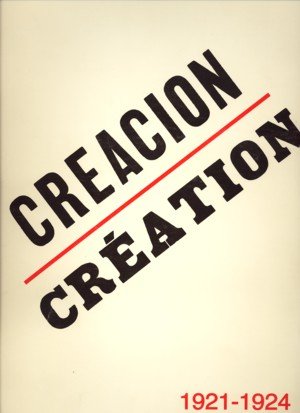 Creación/Création: 1921-1924 | portada del libro