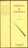 ELEMENTOS DE LINGUISTICA, de ARGENTE JOAN | portada del libro