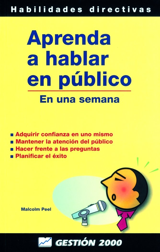 Aprenda a hablar en público, de Peel | portada del libro