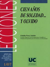 Cien años de soledad... y olvido, de Pérez Sedeño | portada del libro
