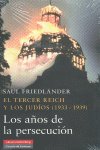 El Tercer Reich y los judíos (1933-1939), de Friedländer | portada del libro