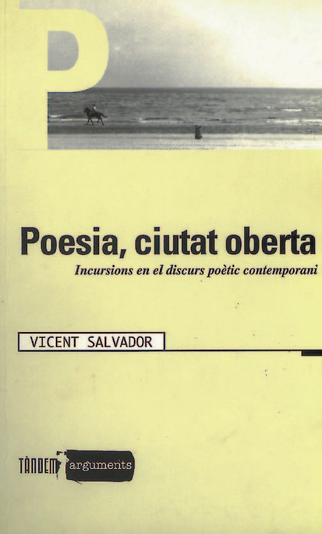 POESIA, CIUTAT OBERTA, de SALVADOR, VICENT | portada del libro