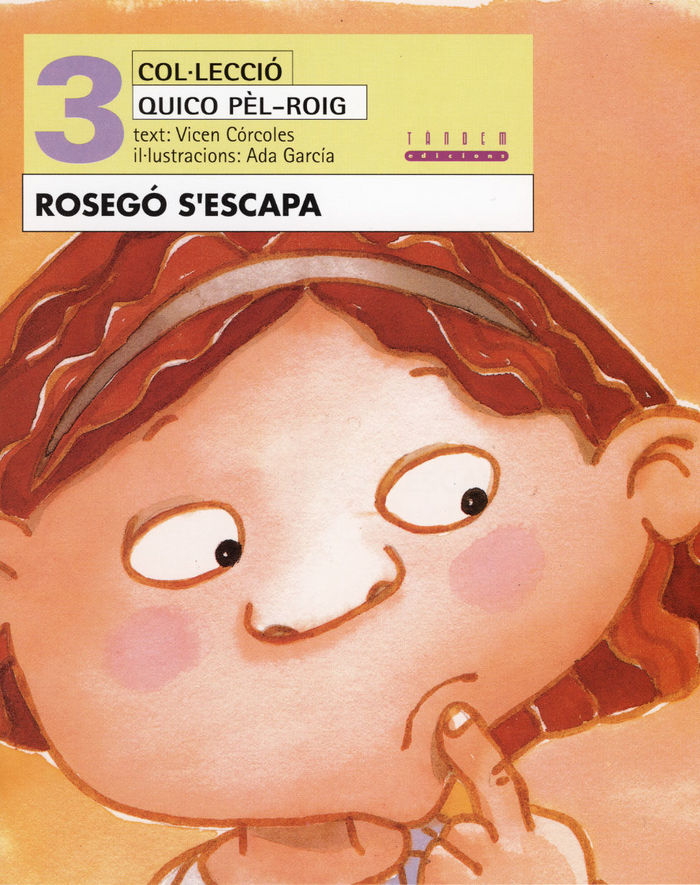 Rosegó s'escapa, de Córcoles Pastor, María Vicenta | portada del libro