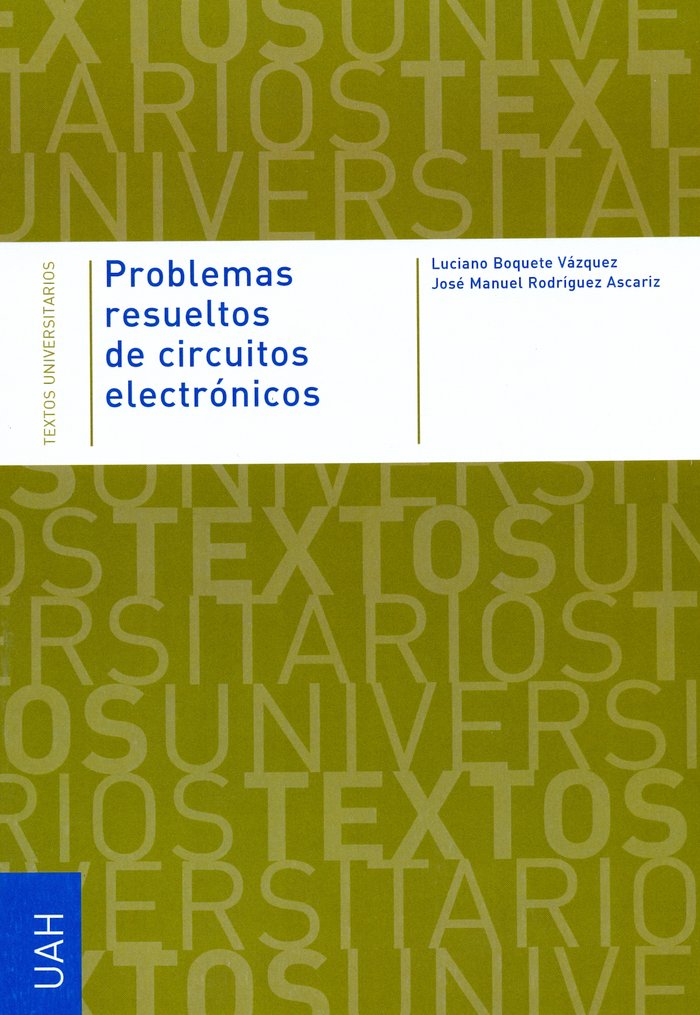 Problemas resueltos de circuitos electrónicos, de Boquete Vázquez | portada del libro