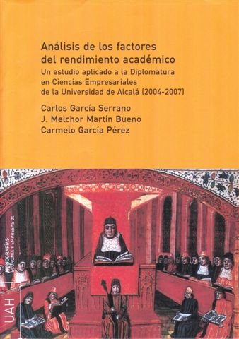 Análisis del rendimiento académico., de García Serrano | portada del libro