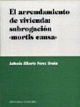 ARRENDAMIENTO DE VIVIENDA,EL SUBR, de PEREZ UREÑA | portada del libro