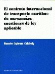 CONTRATO INTERNACIONAL DE TRANS, de ESPINOSA CALABUIG | portada del libro
