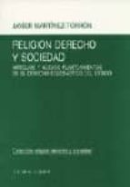 RELIGION DERECHO Y SOCIEDAD, de Javier Martínez-Torrón | portada del libro