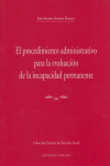 PROCEDIMIENTO ADMINISTRATIVO EVALUACION INCAPACIDAD, de ALVAREZ PATALLO | portada del libro