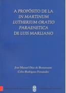 A propósito de la In Martinun Lutherium oratio paraenetica de Luis Marliano, de Rodríguez Fernández | portada del libro