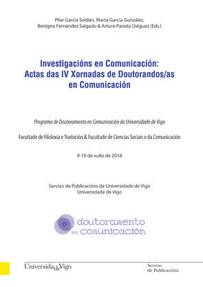 Investigacións en comunicación, de GARCIA SOIDAN,PILAR | portada del libro