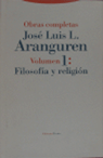 ARANGUREN O.C.1 FILOSOFIA Y RELIGION, de López Aranguren | portada del libro