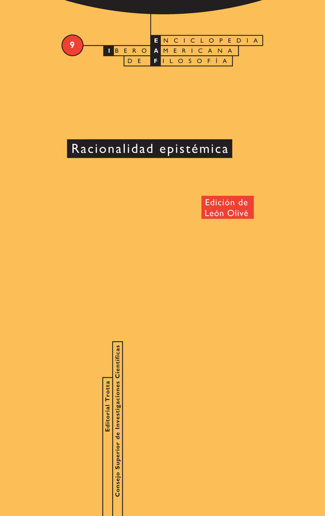 RACIONALIDAD EPISTEMICA, de Olivé | portada del libro