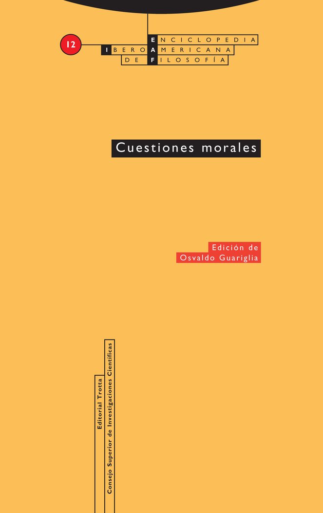 CUESTIONES MORALES, de GUARIGLIA | portada del libro