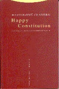 HAPPY CONSTITUCION, de Clavero | portada del libro