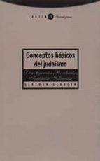 CONCEPTOS BASICOS DEL JUDAISMO, de Gershom Scholem | portada del libro