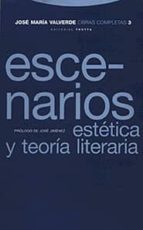 ESCENARIOS O.C 3 VALVERDE (T), de José María Valverde Pacheco | portada del libro